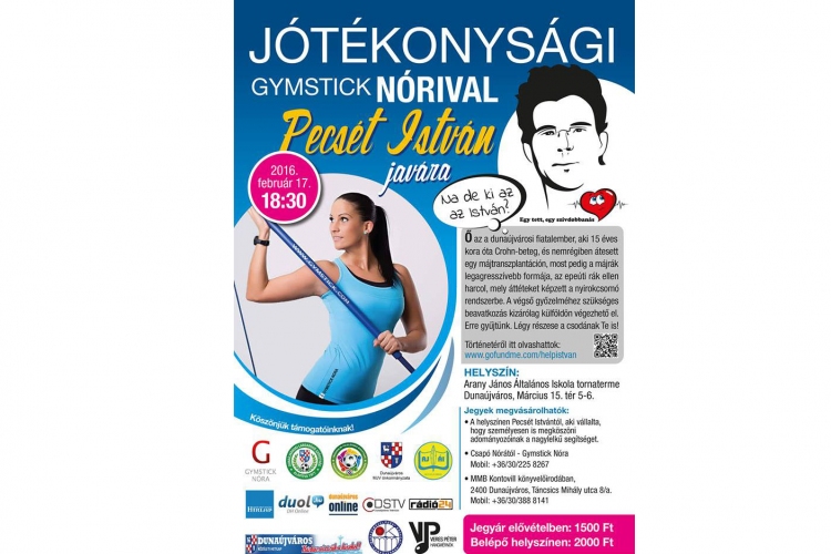 JÓTÉKONYSÁGI GYMSTICK NÓRIVAL – PECSÉT ISTVÁN JAVÁRA