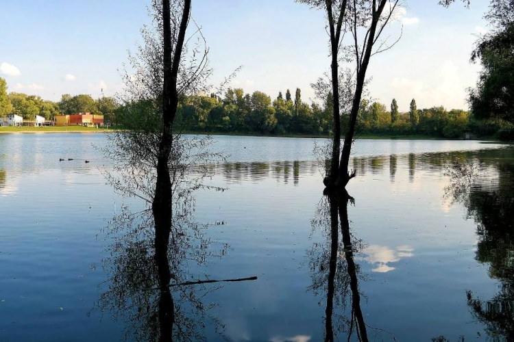 Az esőtől beszakadt az aszfalt